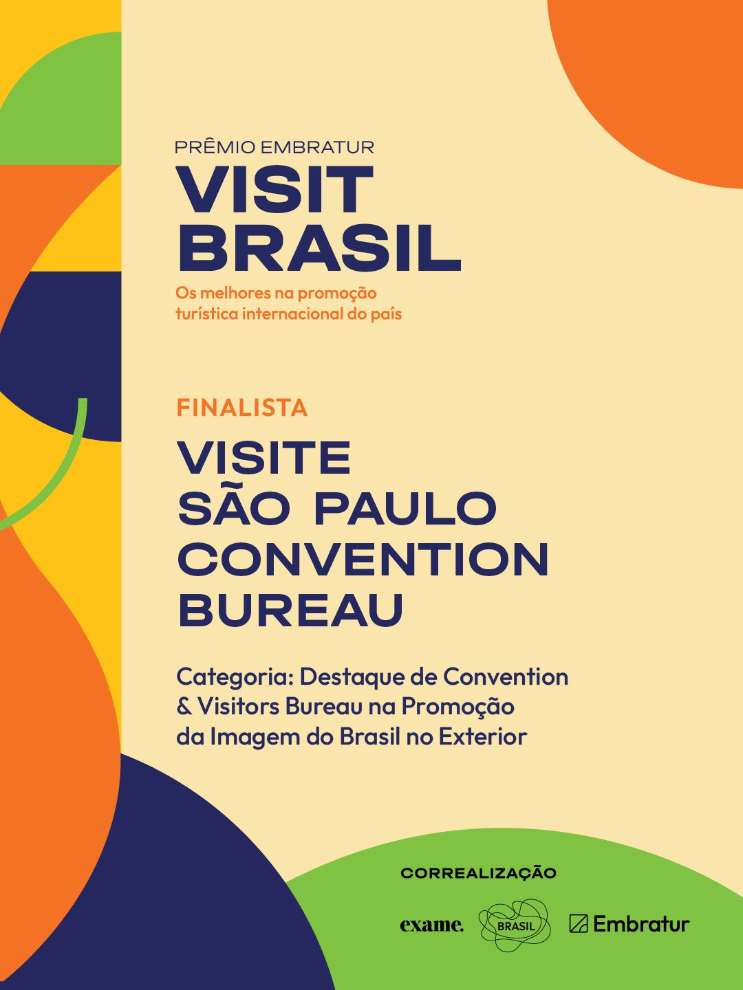 Visite São Paulo Convention Bureau é finalista do Prêmio Embratur Visit Brasil